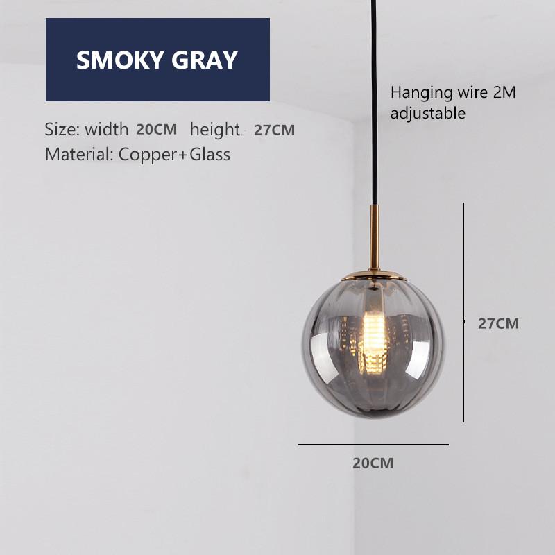 Modern Led Pendant Light Nordic Hanging Lamps Glass Ball Lighting Fixtures Home Bedroom Living Room Suspension Luminaires Shop