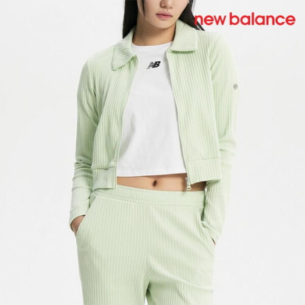 

NeW Balance Jacket D24 Nbmde2W322 41 W Soft Ribbed Collar tWo Way Zip Up FREE/M
