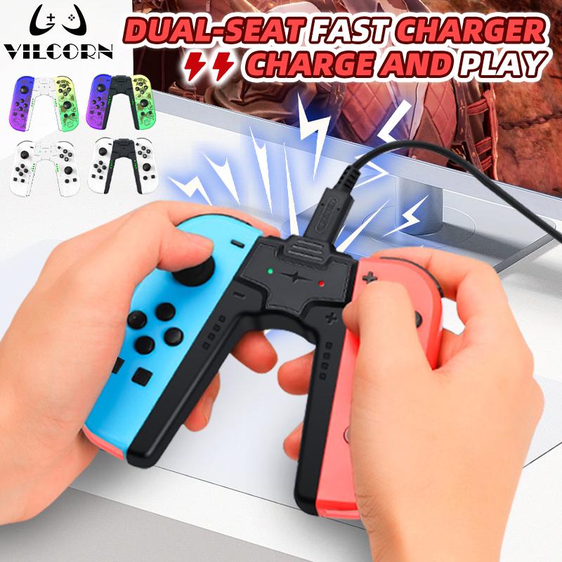

Joy 2 красочные RGB световые эффекты вибрационные двигатели шестиосевой гироскоп игровая ручка контроллер геймпада джойстик для переключателя