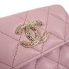 Chanel AP4084 Tri-fold Wallet Pink Women