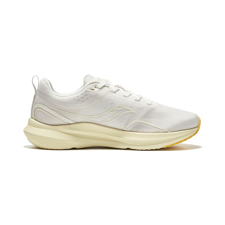 SAUCONY Hummingbird 3 Lightweight Breathable Slip-Resistant Durable Low-Top Running Shoes Women Sneaker White Yellow S18189-7