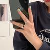 Vintage Dark Girl Love Open Ring Schoolgirl Simple Adjustable Ring Tide