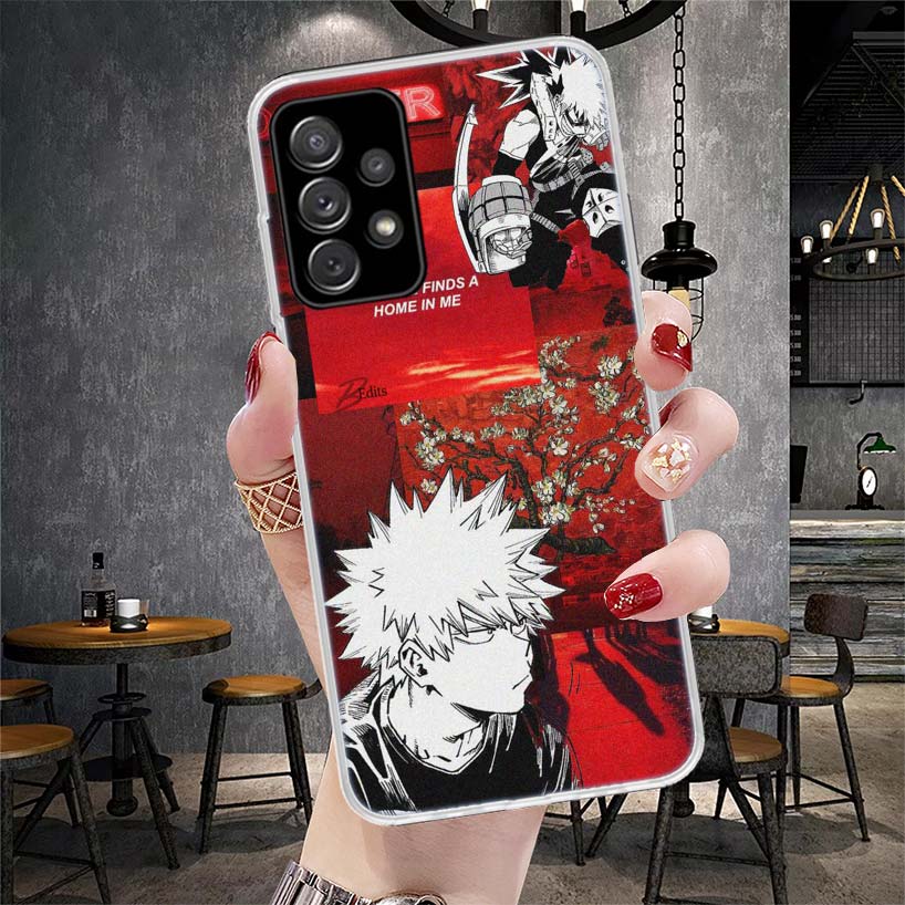 My Hero MHA Bakugou Katsuki Phone Case For Samsung Galaxy A13 A14 A15 A16 A17 A53 A54 A55 A56 A57 A33 A34 A35 A36 A37 A23 A24 A2