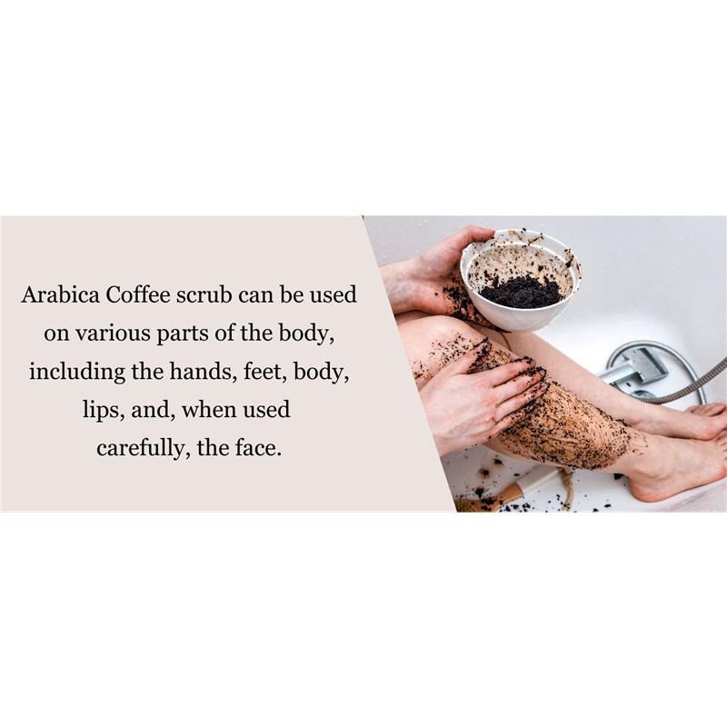 Super 256g Body Arabica Coffee Scrub Brightening Smooth Exfoliating For Anti Cellulite Moisturizing Body, Face, Hand, Foot Scrub