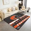 Erose Braut Fußball Stadt Bereichsteppich 4'11" x 3'3" Fußballteppich für Jungen Mädchen Braun Rot Rugby Spiel Teppich Fußballfans Schlafzimmer Dekor Sport B