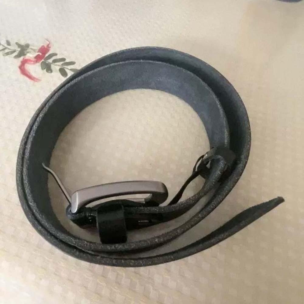 Texture Genuine Leather Belt Retro Jeans Waistband Classic Men Wide Belt  Party