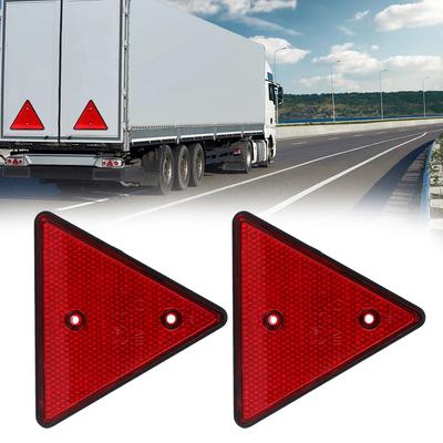 Červené zadní odrazky Autopříslušenství Trojúhelníkové odrazky Vhodné pro přívěs Motocykl Karavan Nákladní automobil Loď