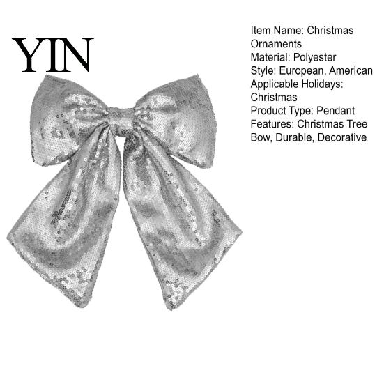 Exaggerated Size Bows for Event Themes Christmas Large Bow Pendant with Sequin, Multi-Layered Glitter Elegant Birthday Party Backdrops Ornament,
