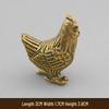 Solid Brass 3D Zodiac Animal Ornaments - Set of 12 for Home or Office Decor