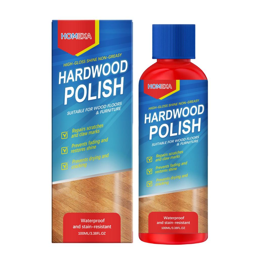 HOMEXA hardwood polishing care agent desalinates fine lines on the floor, nourishes the wood and brightens the luster of the floor 100ml
