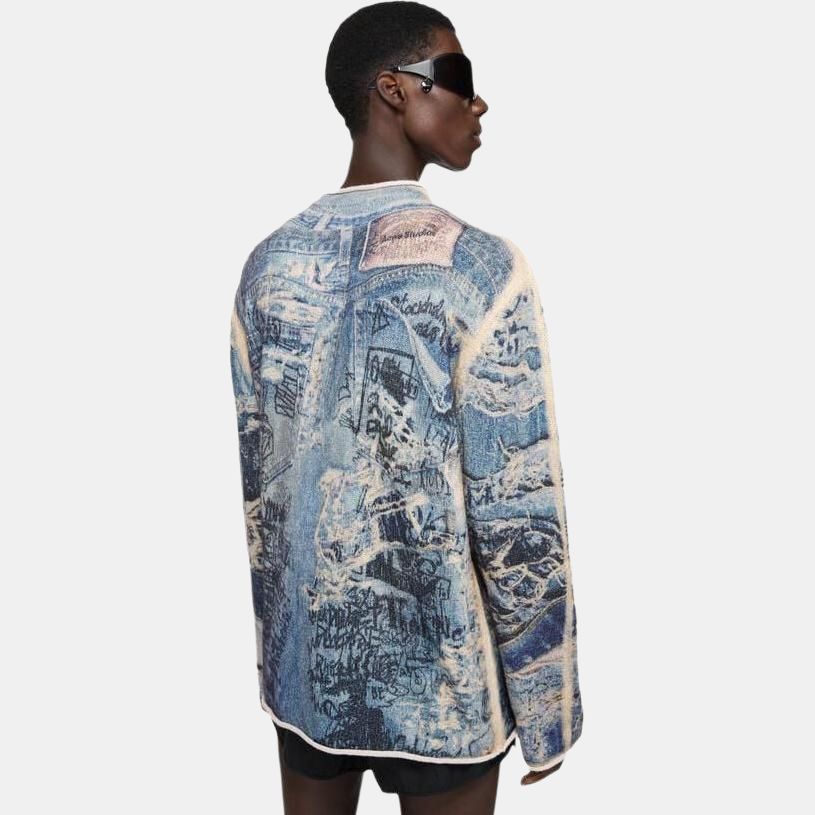 Acne Studios SS25 Sweater Unisex Blue B60357-822