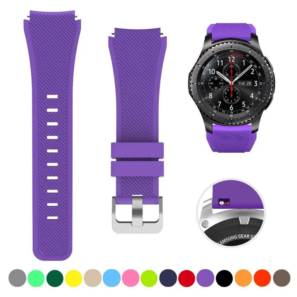 20mm 22mm Strap For Samsung Galaxy Watch4 44mm/40mm 5 Pro Active 2 Gear S3 Silicone Correa Bracelet Huawei Watch Gt2/3/2e Band