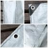 160GSM&180GSM Silvery Tarpaulin Outdoor PE Rainproof Cloth Camping Tent Ground Sheet Waterproof Sun Shading Sail Plant Raincover