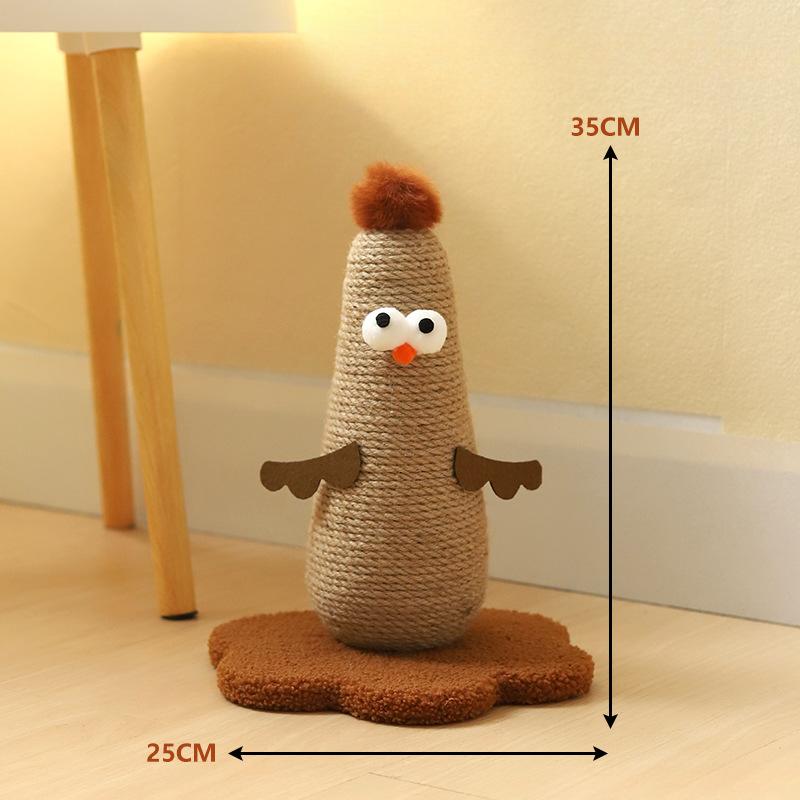 Vertical Cat Climbing Frame Cat Scratch Board Sisal Cat Scratch Column Wear-resistant and Fun Integrated Cat Toy Home