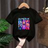 Summer Brand Kpop Demon Hunters Children's Clothing Short Sleeve T-shirt Cute K-pop Demon Hunters Harajuku Tshirt for Boys Girls