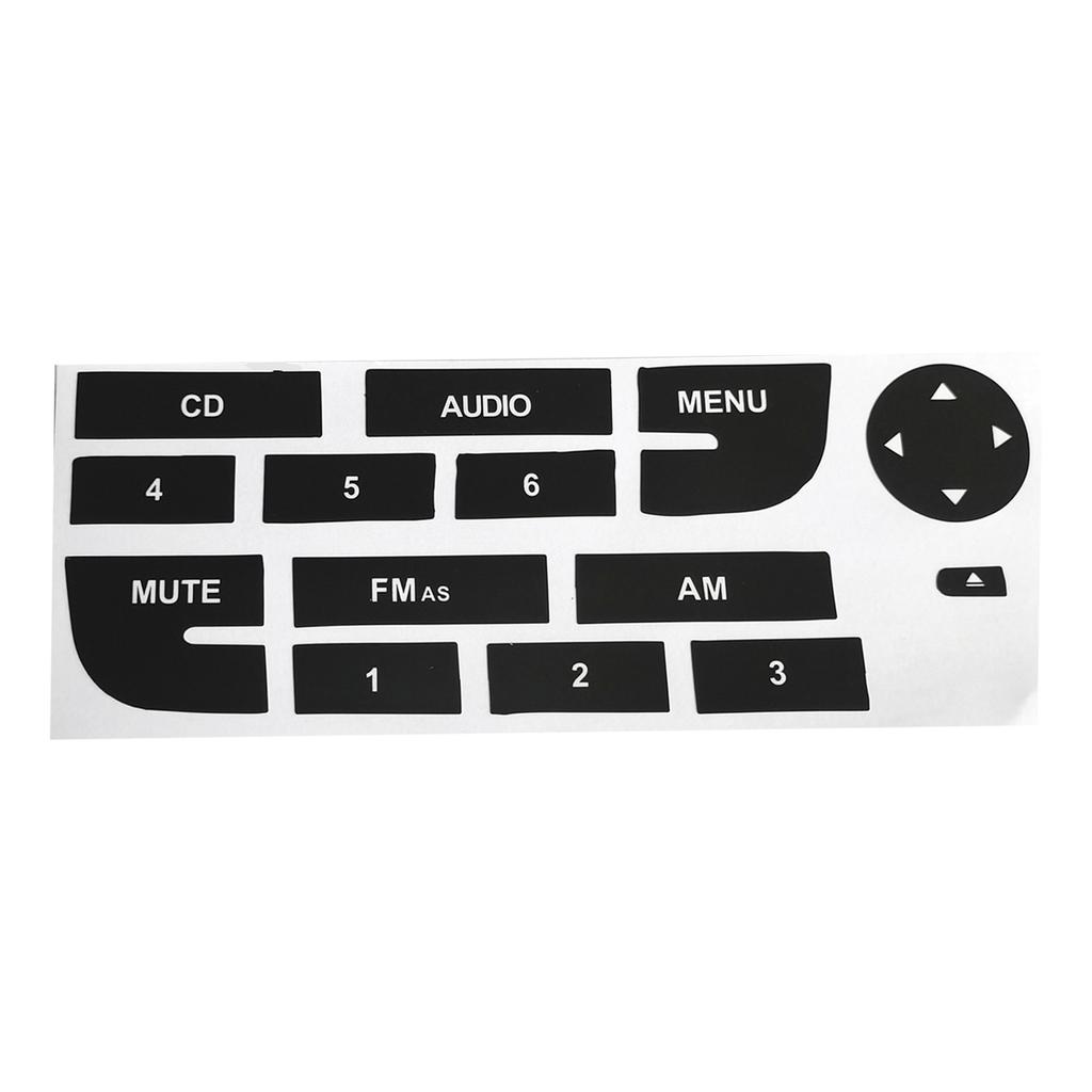 Car Radio Button Repair Sticker For Fiat Grand Punto Radio Stereo Worn Peeling Button Repair Decals Stickers Exterior Accessory