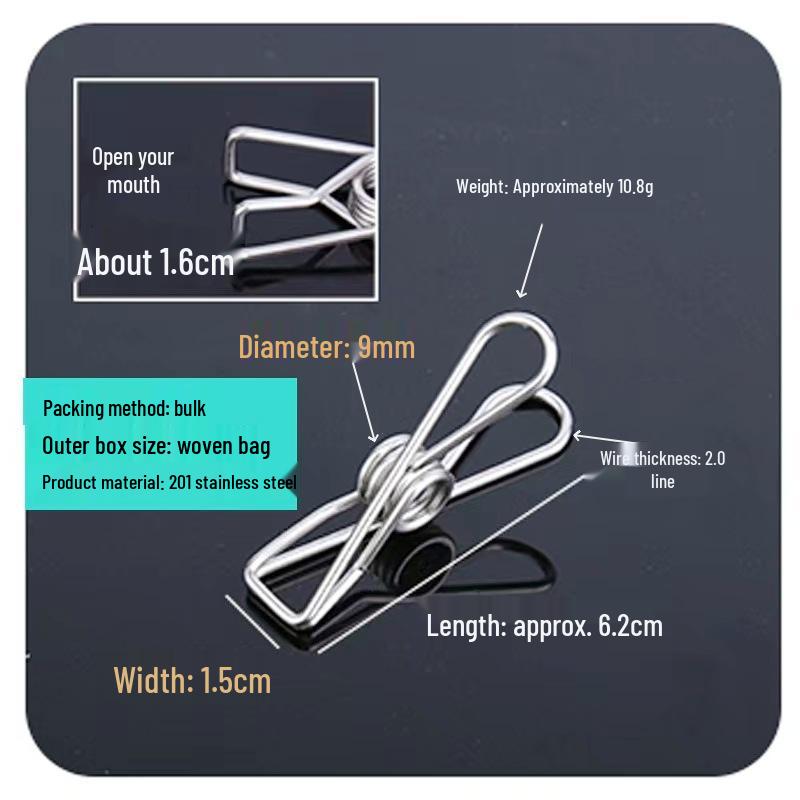 Windproof Stainless Steel Clothes and Quilt Clips: For Quilts, Pants, Socks, and More