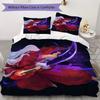 Inuyasha Pattern Bedding uilt Set uilt Cover Pillowcase Home Decoration Birthday Gift (1 * duvet cover + 2 * pillowcase  without core)