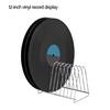Vinyls Record Organizers From Metal Fit 7" and 12" Albums Ten Slots for Efficient Storage