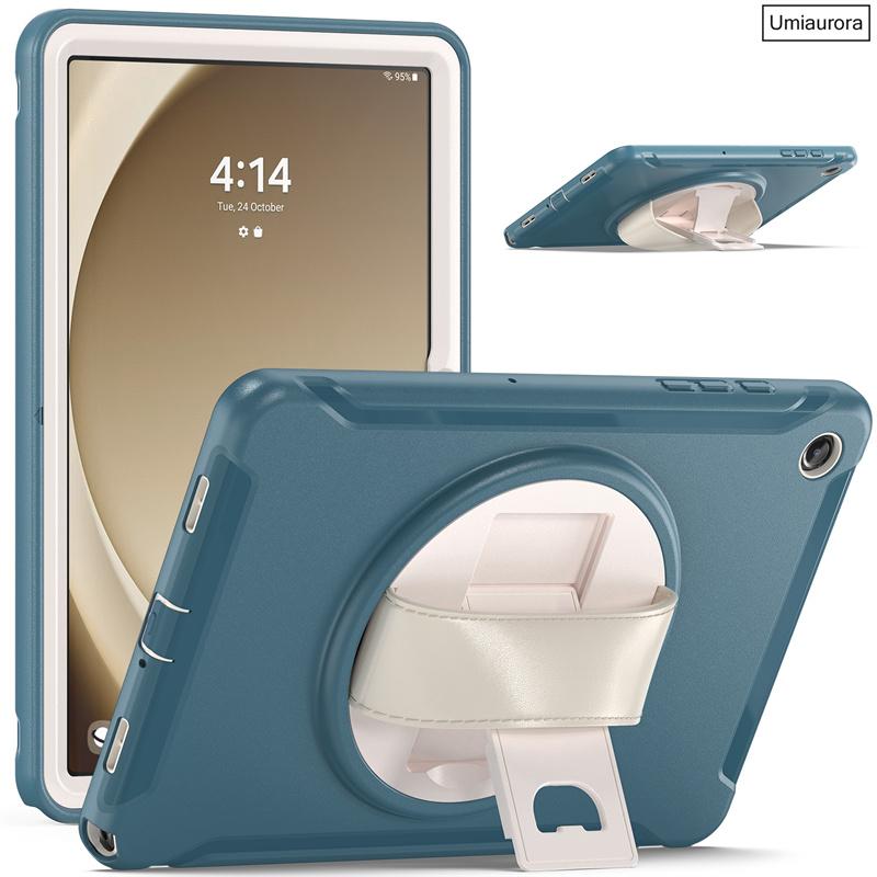 For Samsung Tab A A7 A8 A9+ A11 Plus 11 Inch SM-X230 X210 X200 S6 Lite 10.4" Shockproof Tablet Case Hand Strap Stand Armor Funda