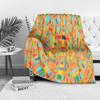 Vibrant Colorful Patchwork Geometric Blanket Sofa Bed Throw for Kids Teens Adults Decorative Gift
