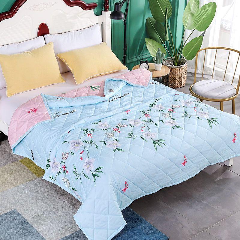 Summer Cool Air Conditioning Thin Blankets Student Dormitory Spring and Autumn Summer Bedding Machine Washable
