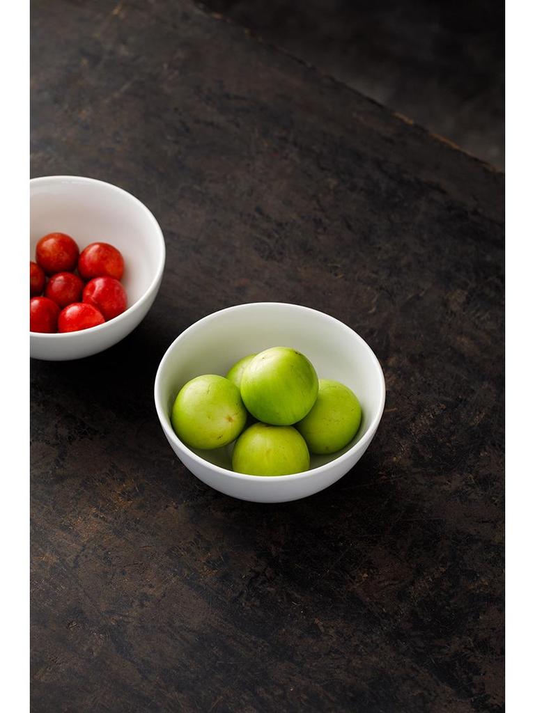 6.2-inch Rice White Porcelain Soup Noodle Bowl, 750ml - Ideal for Salad, Dessert, and Small Noodle Dishes