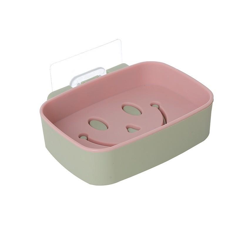 Suction Cup Wall-Mounted Soap Rack: Punch-Free, Creative Drain Design, No Water Accumulation, Home Storage Solution