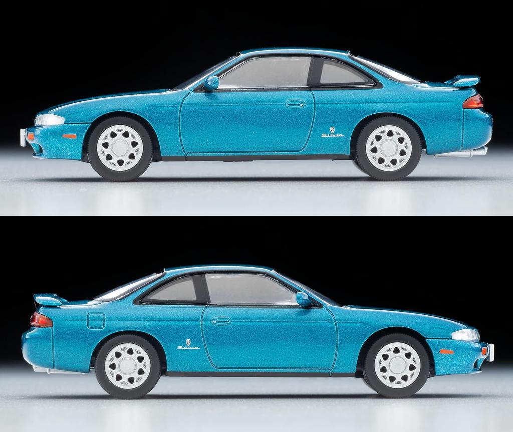 Tomytec Tomica Limited Vintage Neo 1/64 Scale LV-N313b Nissan Silvia Q's Type S Blue-Green 1994 Model (Finished Product)