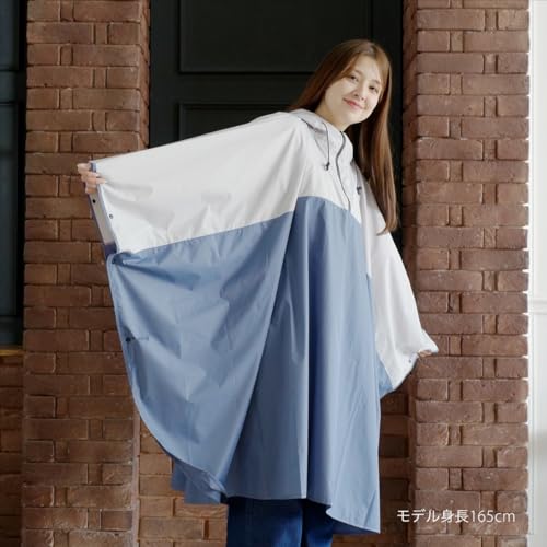 Nifty Colors Rain Poncho, Peach Drop Bicolor Rain Poncho 6050BL
