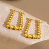 Raffinate Ear Cuff in Acciaio Titanio Oro 18k per Donna