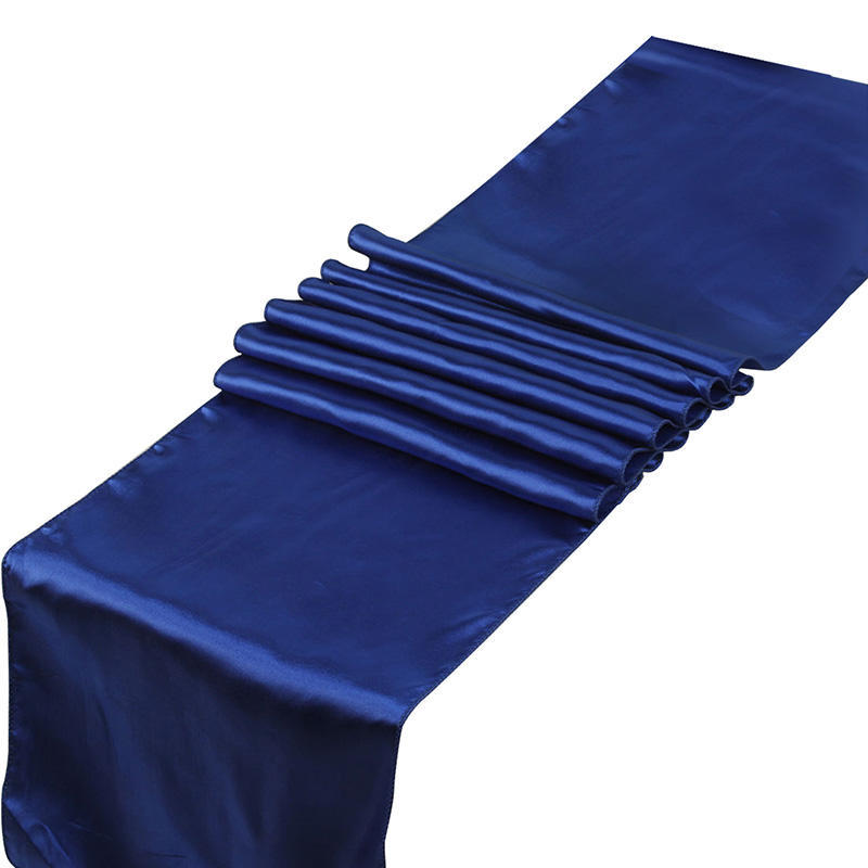Runner da Tavolo Fasce Elegante Tinta Unita Raso Copritavolo per Casa Matrimonio Banchetto Festa Festival Catering Decorazione Tavolo MYY