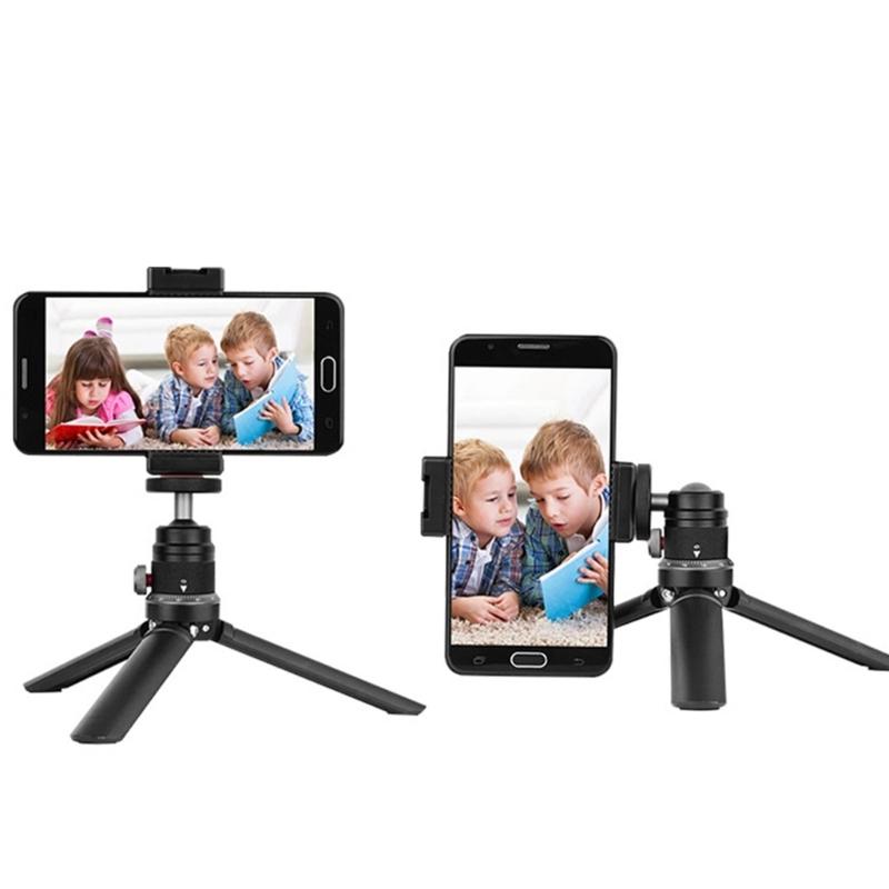 Aluminum Ball Head 90 Degree Tilt 360 degree Rotation Camera Mount Adapter for DSLR Cameras Smartphone
