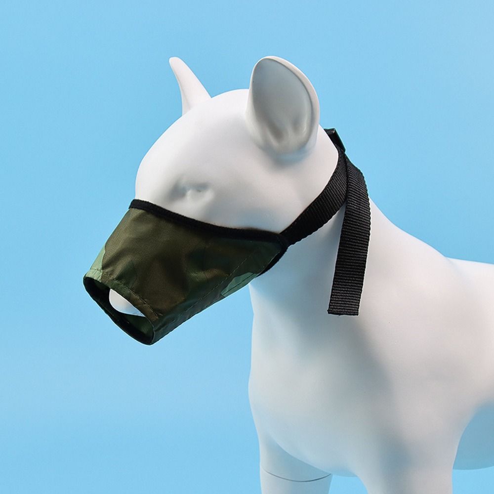 Polyester Dog Mouth Mask Adjustable Dogs Mouth Cover Anti Bite Dogs Muzzles  Walking
