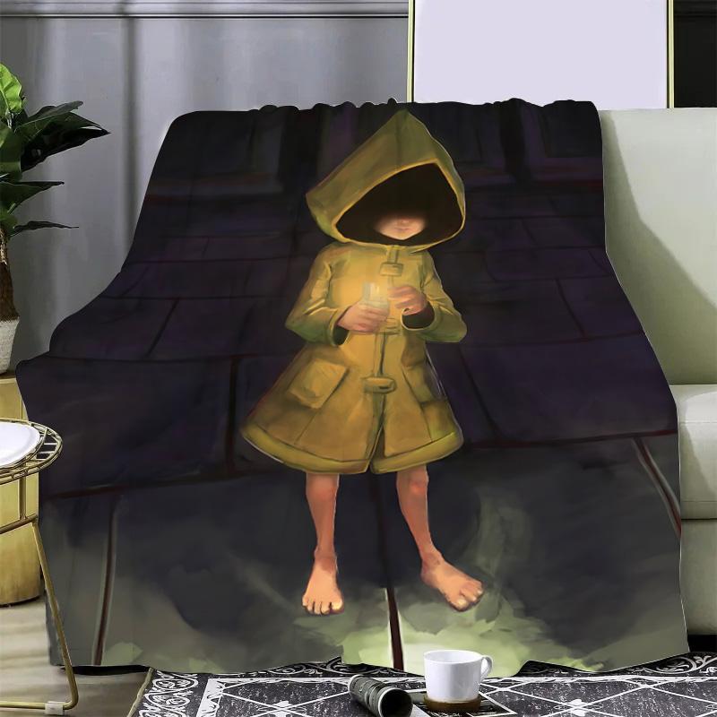 Horror Game Little Nightmares Printed Blanket Picnic Blankets Warm Blanket Soft Comfortable Blanket Home Travel Birthday Gift
