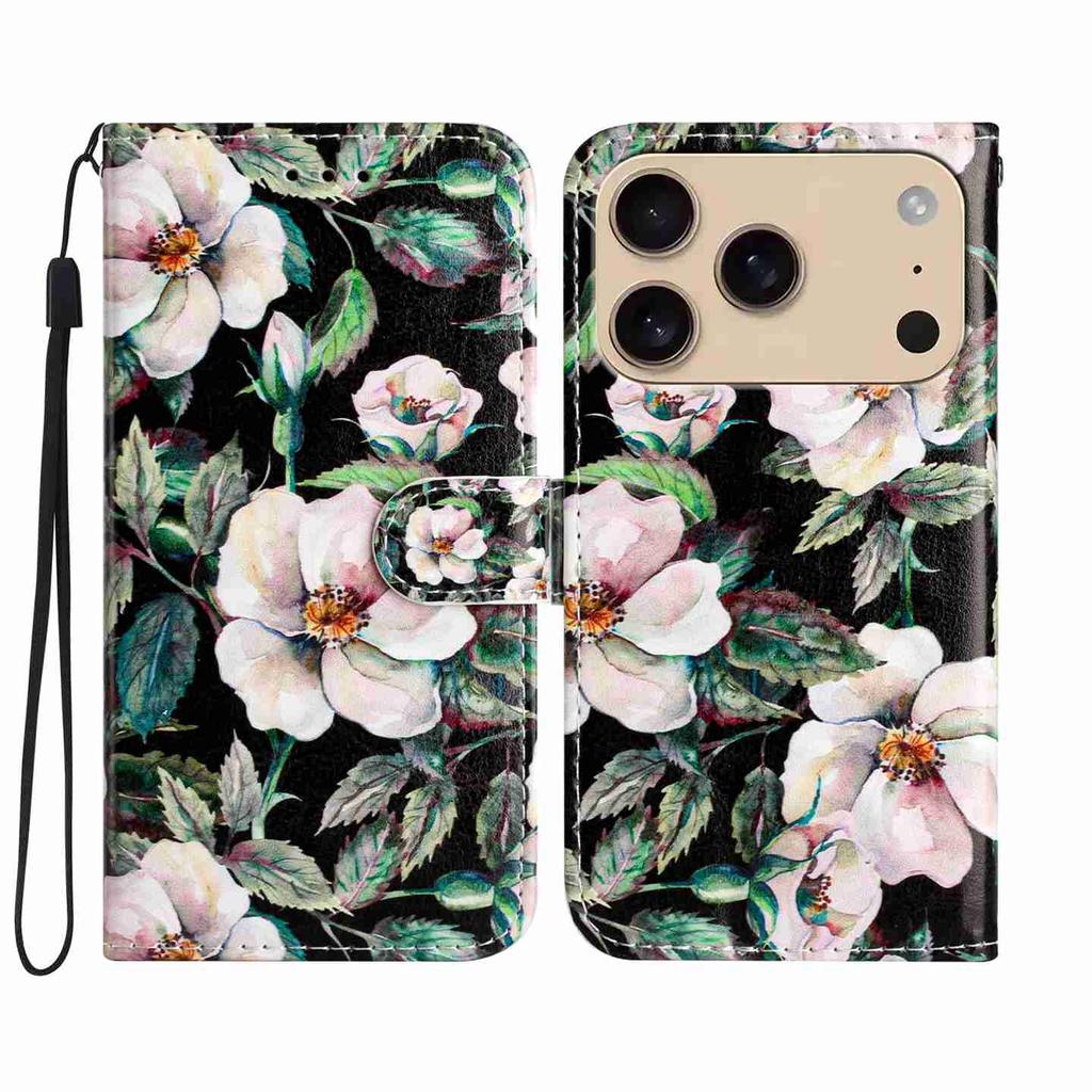 Camellia Pattern Shockproof Card Slots PU Leather Wallet Case for iPhone,Samsung,Huawei,Xiaomi,Moto,Tecno,Google,Nokia,Oppo,ZTE,Blackview...