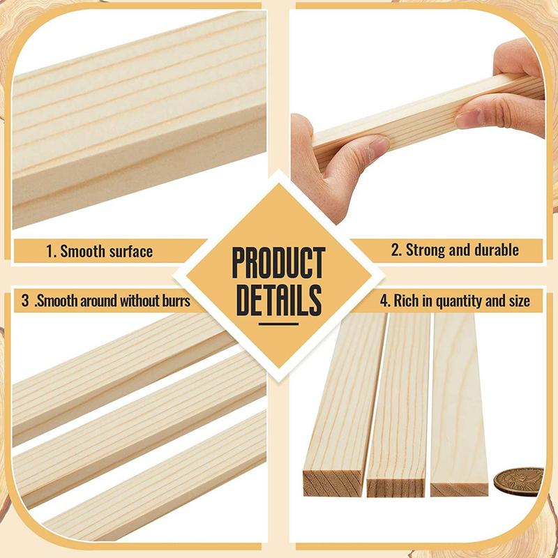 Pottery Rolling Stick Guide Thick Non Stick Baking Ruler Rolling Pin Wood Rolling Pin Measuring Clay Sculpting Pottery Tools