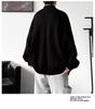 Herren-Strickjacke mit Stehkragen, locker geschnitten - Trendige amerikanische Strickware für Frühling und Herbst
