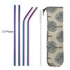 4Pcs Drinking Straw Reusable Straws Set High Quality Eco Friendly 304 Stainless Steel Metal Straw with Brush For 20/30oz Mug 5
