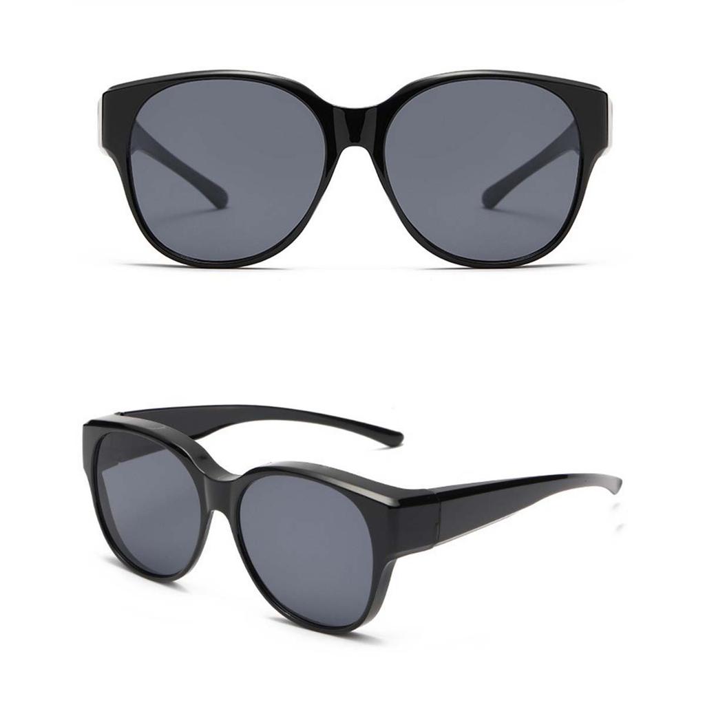2 pack Sunglasses Over Glasses Women, Fit Over Glasses Sunglasses,Cat Eye Trendy Sun Shades UV400 Protection T03