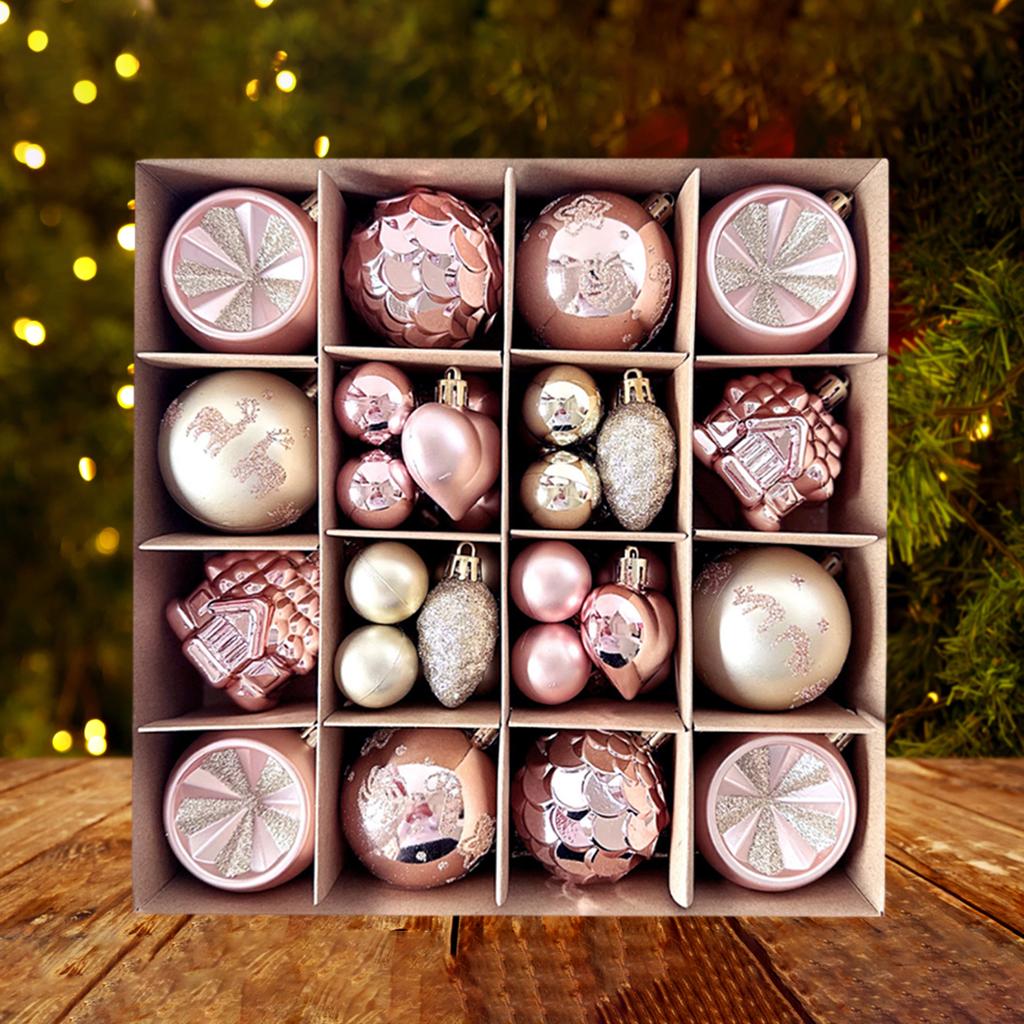 1 Set Hanging Christmas Balls Decorations Xmas Tree Ornament 2025 Christmas Decoration for Home New Year Gift Navidad Decors