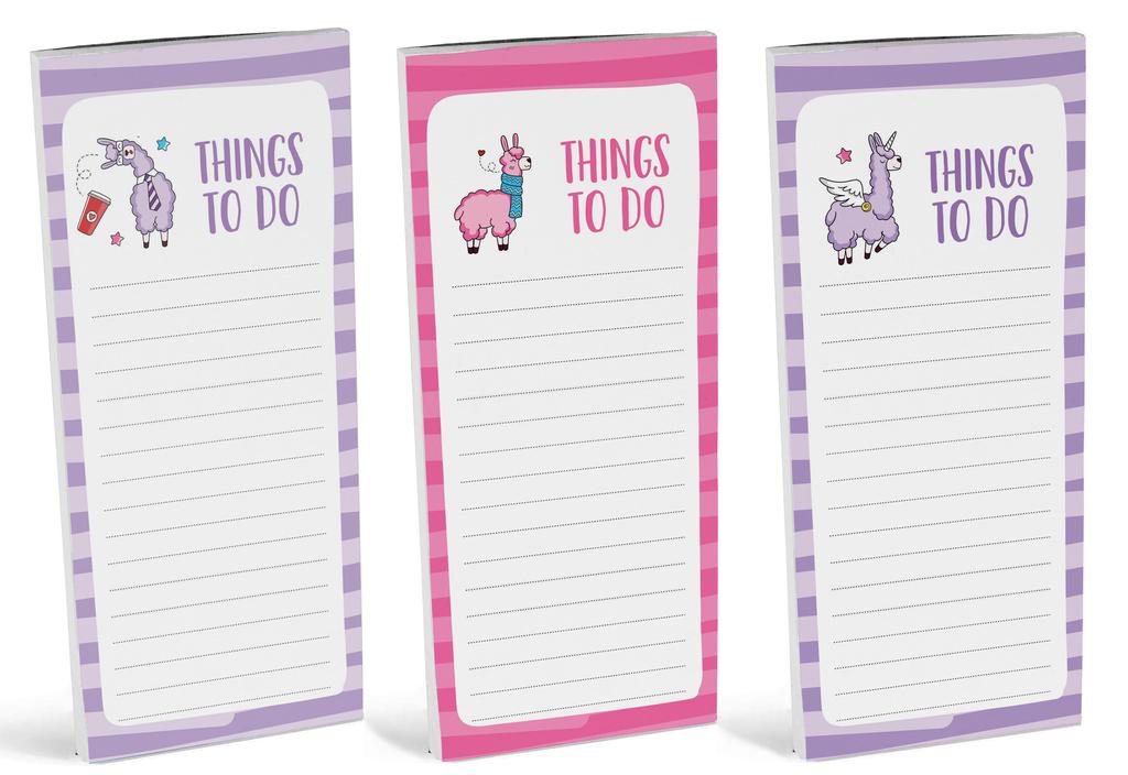Inkdotpot Pack of 3 Magnetic Fridge To-Do List Notepads- Magnetic Memo Pads For Refrigerator-  (50 Sheets
