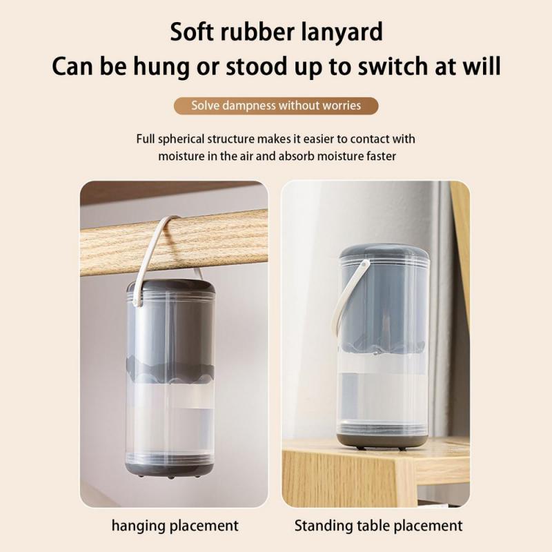 1-4pcs Moisture Absorbers Box Hangable Dehumidifiers Moldproof Moistureproof Dry Case for Wardrobe Home Indoor Desiccant