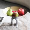 Metallfruktskål Modern Lyx Bord Fruktskålar Marmor Estetik Bordsservis Snacksfat Matsalsdekoration Tillbehör