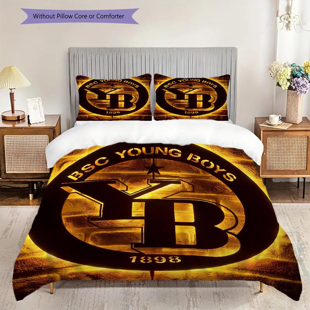 

BSC YB Узор Комплект постельного белья Одеяло Покрывало Наволочка Домашний Декор Подарок на День Рождения (1 пододеяльник + 2 наволочки, без наполнителя) 135x200cm
