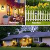 Solar LED Wall Light Outdoor Motion Sensor Light with 3 Modes Waterproof for Patio Deck Porch Barn Garage Safety Lighting Lamp