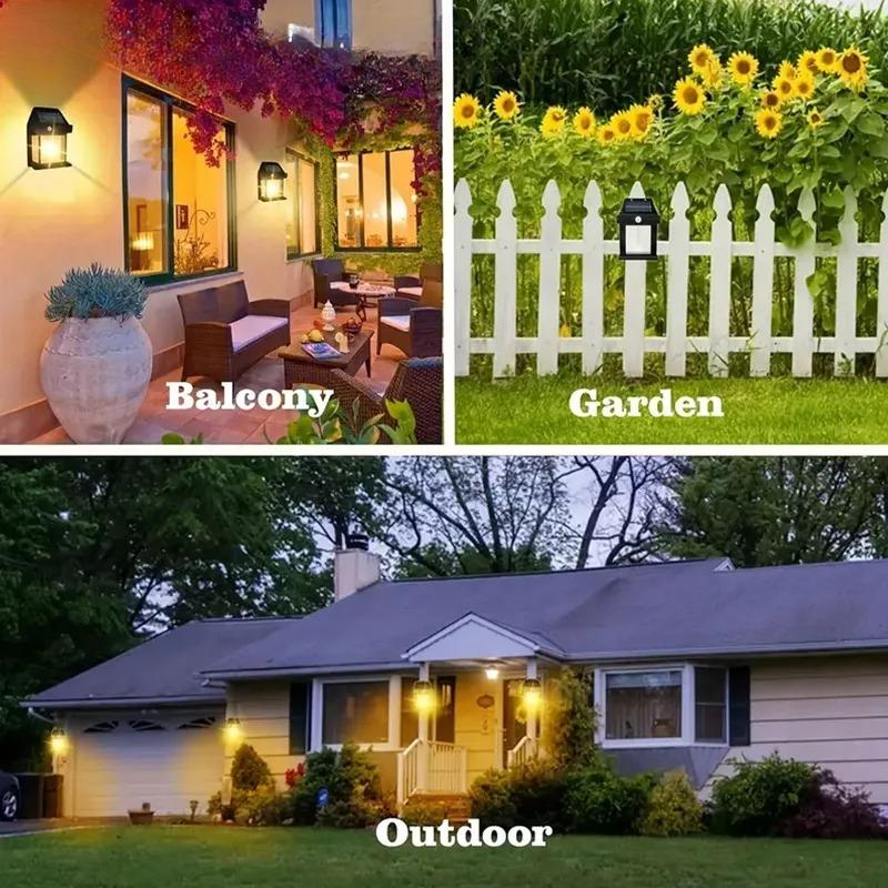 Solar LED Wall Light Outdoor Motion Sensor Light with 3 Modes Waterproof for Patio Deck Porch Barn Garage Safety Lighting Lamp