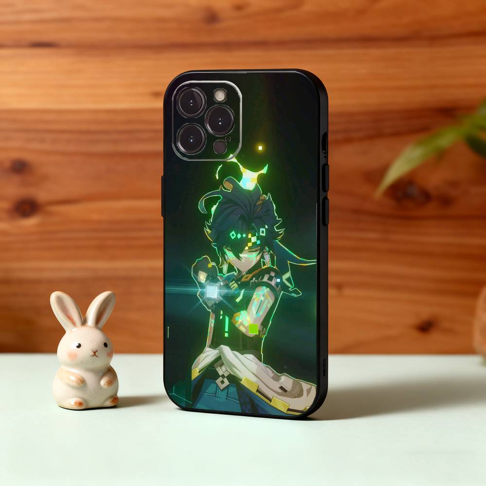 

Ginichi - Genshin Impact - Dragon Hunter Phone Case For iPhone17,16,15,14,13,12,Plus,Pro Max, 5G Others Soft Black Cover iPhone15