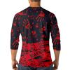 Men's Halloween Print Raglan Dralan Three-quarter Sleeve Casual Top