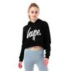 Girls Script Cotton Crop Hoodie